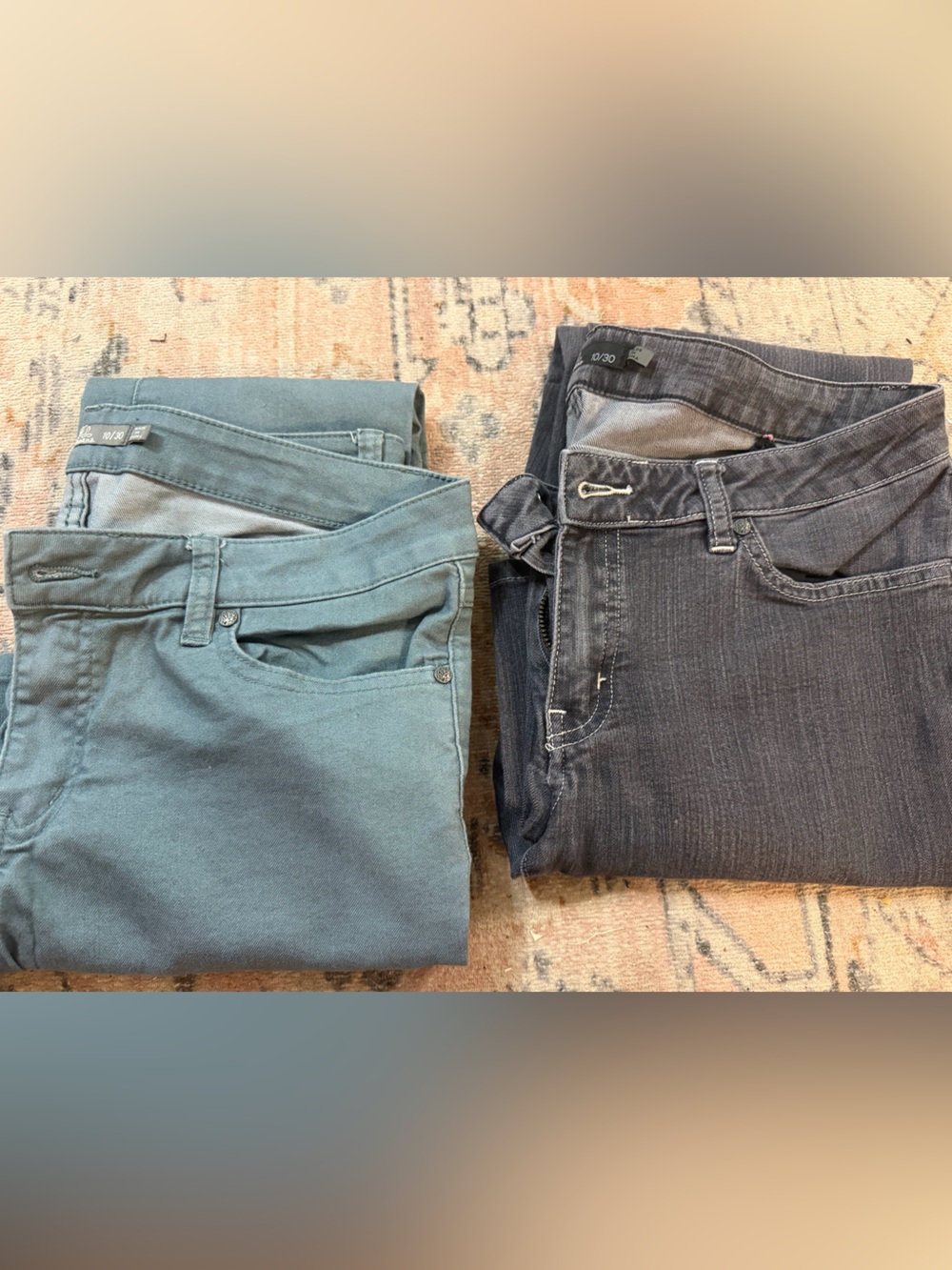 2 pair Prana jeans- Women's Size 10/30. Long length